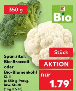 Kaufland Bio span./ital. bio-broccoli oder bio-blumenkohl Angebot