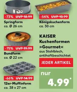 Kaufland Kaiser springform oder königskuchenform oder bundform oder 12er-muffinform Angebot