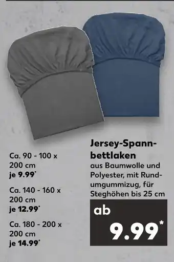 Kaufland Jersey-spannbettlaken Angebot