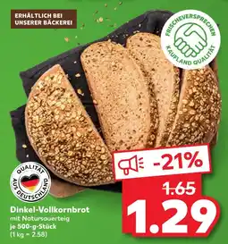 Kaufland Qualität aus deutschland dinkel-vollkornbrot Angebot