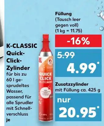 Kaufland K-classic quick-click-zylinder Angebot