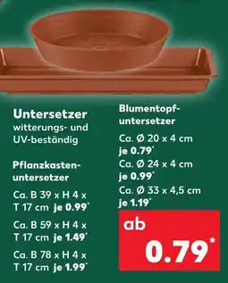 Kaufland Untersetzer oder blumetopf-untersetzer oder pflanzkasten-untersetzer Angebot