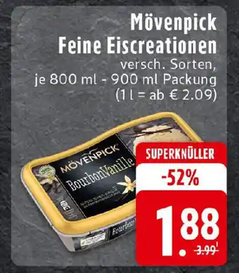 Edeka Mövenpick Feine Eiscreationen Angebot