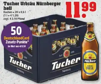 trinkgut Tucher Urbräu Nürnberger Hell 20x0,5L Angebot