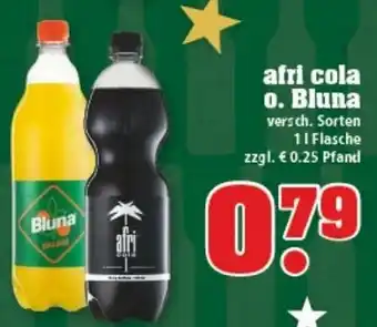 trinkgut Afri Cola o. Bluna 1L Angebot