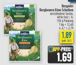 diska Bergader Bergbauern Käse Scheiben Angebot