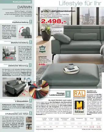 külkens+sohn Polstermöbel Große loungekombination Angebot