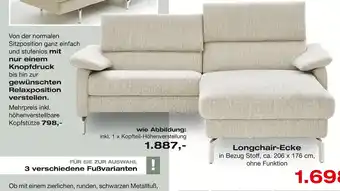 külkens+sohn Polstermöbel Longchair-ecke Angebot