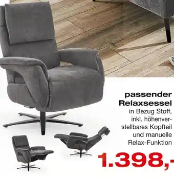 külkens+sohn Polstermöbel Passender relaxsessel Angebot