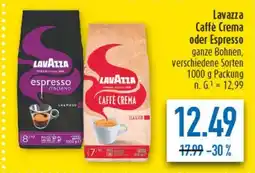 diska Lavazza Caffè Crema oder Espresso Angebot