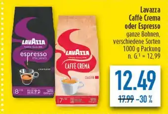 diska Lavazza Caffè Crema oder Espresso Angebot