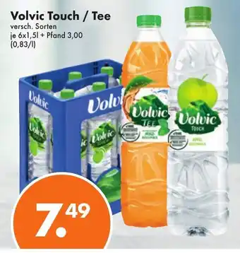 Trink und Spare Volvic Touch oder Tee 6x1,5L Angebot