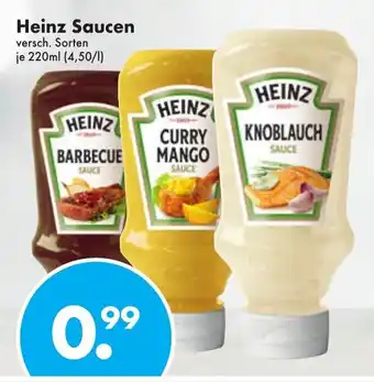 Trink und Spare Heinz Saucen 220ml Angebot