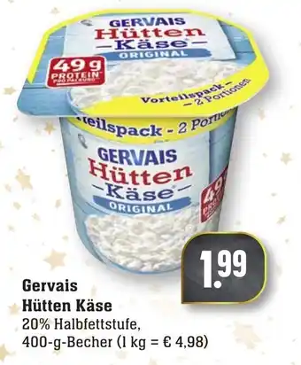 nah & gut Gervais Hütten Käse 400g Becher Angebot