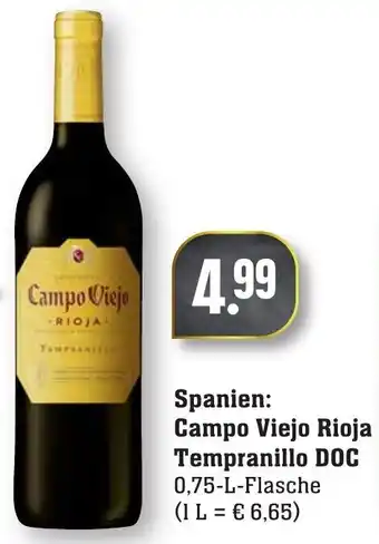 nah & gut Campo Viejo Rioja Tempranillo DOC 0,75L Angebot