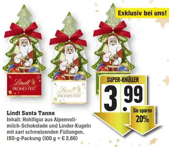 nah & gut Lindt Santa Tanne 150g Angebot