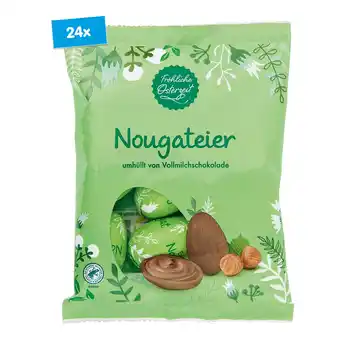 Netto Marken-Discount Fröhliche Osterzeit Nougat Eier 150 g, 24er Pack Angebot