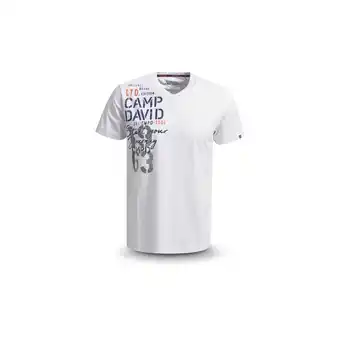 Netto Marken-Discount Camp David T-Shirt RH V neck 1/2 Gr. M weiss Angebot