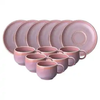 Netto Marken-Discount like. by Villeroy & Boch Espressotassen mit Untertassen Perlemor Coral 60 ml 6er Set Angebot