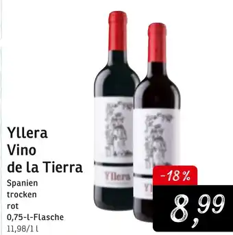 KONSUM Yllera Vino de la Tierra 0,75L Angebot