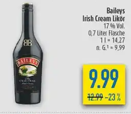 diska Baileys Irish Cream Likör 17% Vol. Angebot