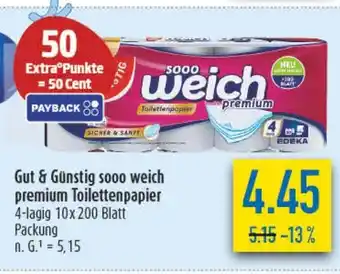 diska Gut & Günstig sooo weich premium Toilettenpapier Angebot