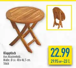 diska Klapptisch Angebot