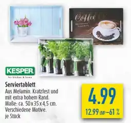 diska KESPER Serviertablett Angebot