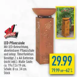 diska LED-Pflanzsäule Angebot