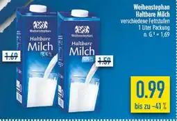 diska Weihenstephan Haltbare Milch Angebot