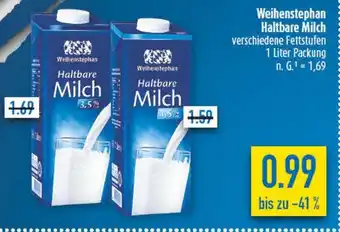 diska Weihenstephan Haltbare Milch Angebot