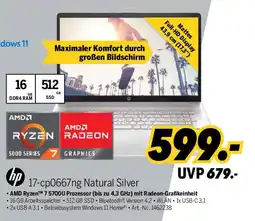 MEDIMAX hp 17-cp0667ng Natural Silver Angebot