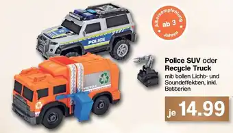 Famila Nord West Police SUV oder Recycle Truck Angebot