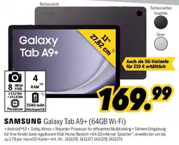 MEDIMAX SAMSUNG Galaxy Tab A9+ (64GB Wi-Fi) Angebot