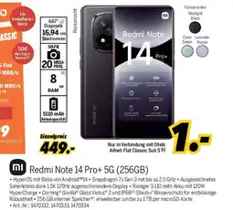 MEDIMAX Xiaomi Redmi Note 14 Pro+ 5G (256GB) Angebot