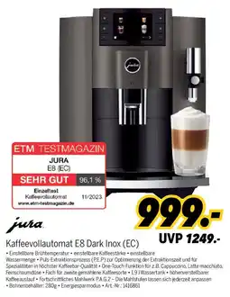 MEDIMAX jura Kaffeevollautomat E8 Dark Inox (EC) Angebot