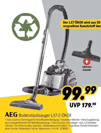 MEDIMAX AEG Bodenstaubsauger LX7-2-ÖKOX Angebot