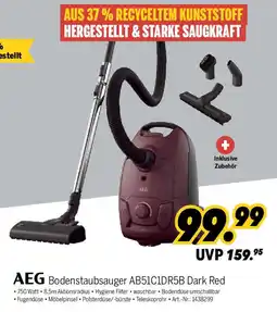 MEDIMAX AEG Bodenstaubsauger AB51C1DR5B Dark Red Angebot