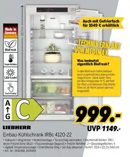 MEDIMAX LIEBHERR Einbau-Kühlschrank IRBC 4120-22 Angebot