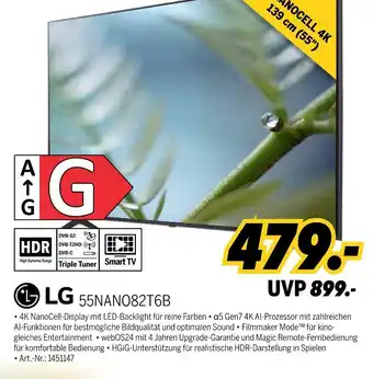 MEDIMAX Lg tv 55nano82t6b Angebot