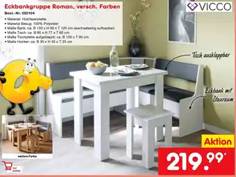 Netto Marken-Discount Vicco Eckbankgruppe Roman Angebot