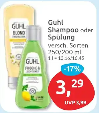 Budni Guhl Shampoo oder Spülung Angebot