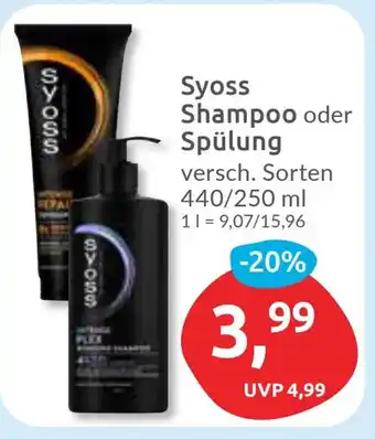 Budni Syoss Shampoo oder Spülung Angebot