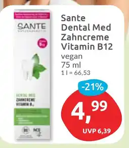 Budni Sante Dental Med Zahncreme Vitamin B12 Angebot