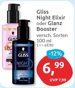 Budni Gliss Night Elixir oder Glanz Booster Angebot