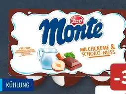 Aldi Süd Zott Monte Milchcreme & Schoko-Nuss Angebot