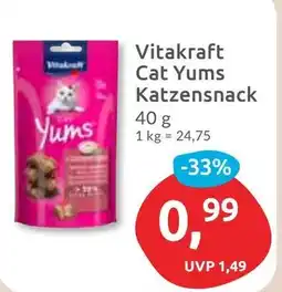 Budni Vitakraft Cat Yums Katzensnack Angebot