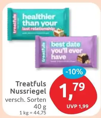 Budni Treatfuls Nussriegel Angebot