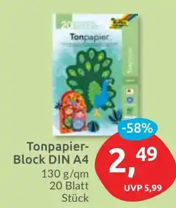 Budni Tonpapier- Block DIN A4 Angebot