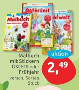 Budni Malbuch mit Stickern Ostern oder Frühjahr Angebot